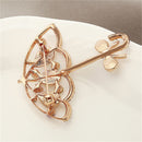 Opal And Rhinestone Umbrella Brooch Pin Cute Korea Style Brooches For Women M&O