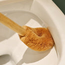 Updated Modern Version Toilet Bowl Brush, Natural Coconut Fiber Brush Head