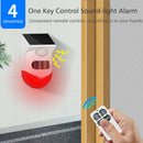 120db Solar Alarm Motion Sensor Remote Control Infrared Security Warning