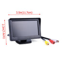 Car 3.5in/3.5''LCD Rear View Monitor Night  Reverse Images Waterproof LED Cam FT