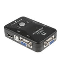 USB2.0 2-Port KVM Switcher Switch Box Mouse / Keyboard / VGA Video Monitor