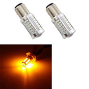 2X 1156 BAU15S PY21W LED Daytime Running Light Amber Yellow Light Bulbs 33L Z8R7