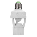 Infrared PIR Motion Sensor E27 LED Light Lamp Bulb Holder Socket Switch Base