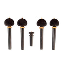 4 Pcs Of Pack Violin Tuning Pegs W/ Violin Endpin For Violin Lovers Black