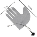 1X Five-finger Gloves USB Electric Heating Pads Three-speed Switch Heating She3C