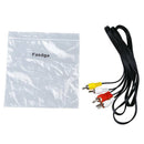 Fasdga Triple 3 Male RCA Composite Audio Video DVD TV AV Cable 1.4M