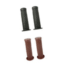 2 Pair Motorbike Motorcycle Handlebar Handle Bar Grips Brown and Dark Grey -
