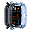 Half Pack TPU Case Cover Shell for Amazfit GTS Smartwatch (Clear Blue) A