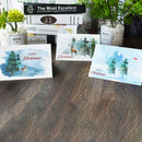 6pcs Watercolor Merry Christmas Greeting Card party Birthday Invitation Gift PT+