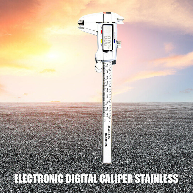 0-150mm Digital Electronic Vernier Caliper Micrometer Measuring Ruler Gauge A