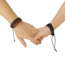 2 x Multilayer Punk of hemp braided rope bracelet