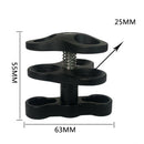 Diving Lights Clamp Underwater 3 Holes Easy Releasing for Video Camera Tray