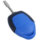 3 button cover shell key remote control body & keys for ford transit blue