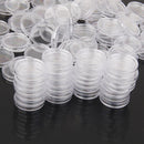 200pcs 22.5/28mm Transparent Round Case Coin Storage Capsules Container Box