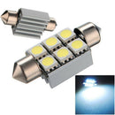 15PCS White 36MM 3 LED 5050 SMD Festoon Dome Car Light Interior Lamp Bu MHH ASB