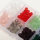 650PCS 10mm and 6mm Briolette Crystal Glass Beads for Jewelry Making Assorted