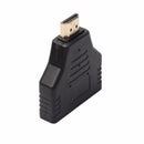 HDMI Male to Dual Female 1 to 2 Way Splitter Adapter Connector For HDTV HMD