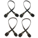 4pcs Bag Purse Strap Handbag Accessory DIY Repair Replacements Black+Brown