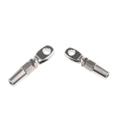 2X 316 Stainless Steel Wire Cable Rope Eye DIY Fitting Rigging Hardware 6mm