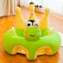 Creative Cartoon Baby Sofa Cover Learn to Sit Seat Feeding Chair Case (B) A