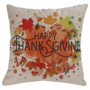 Happy Thanksgiving Pillow Covers 18 x 18 inch Cotton Linen Home Thanksgivin