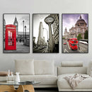 London Street Scene Unframed Spraying Painting Wall Art Home Office Welt RGU
