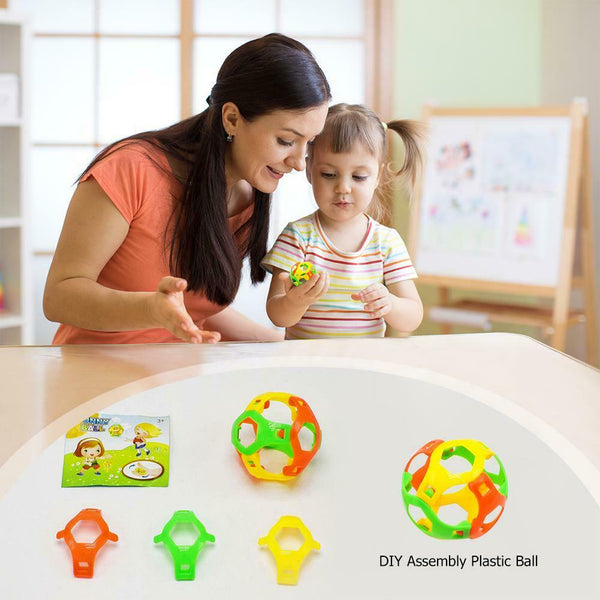 6pcs/lot DIY Assembly Plastic Ball Creative Children Early Education Toys #gib
