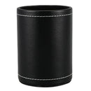 Faux Leather Pen Pot Pen/Pencil/Mobile Phone /Desk Supplies Organizer- Blac W6M2