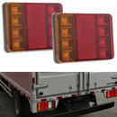 2X Trailer Truck 8LED Taillight Brake Stop Turn Sign Indicator Light Lamp JC!E