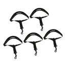 5Pieces Adjustable Saxophone Neck Strap For Sax Accessories Parts Black