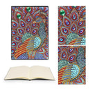 DIY Peafowl Special Shaped Diamond Painting 50 Pages Sketchbook A5 Notebook