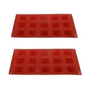 2 pieces 15-Cavity Silicone Pyramid Shape Silicone Mold Fondant Cake Chocolate