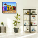 5D DIY Diamond Painting Kits Beach Slippers Full Round Drill Mosaic Crafts
