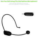 Uhf Wireless Microphone Professional 2 in 1 Handheld Head-Wear Mic Voice Am