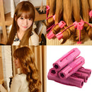 6pcs Magic Foam Sponge Hair Curler DIY Wavy Hair Travel Home Use Soft Hair  G6M1