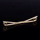2Pcs Fashion Men Shirt Collar Brooch Tip Plain Tie Ball Pin Bar Clasp Clip