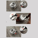 4 Code Combination Padlock Long Shackle Shed Lock Fence Hasp Cabinet Locker -