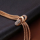 Crystal Necklace Bracelet Ring Earrings Tassel Bridesmaid Wedding Jewelry  3C