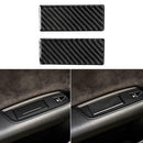 2pcs Carbon Fiber Rear Door Armrest Ashtray Cover Trim for Audi Q7 SQ7 4M