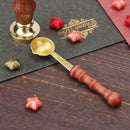 Sealing Stamp Spoon Wooden Handle Wax Melting Spoons for Cards Scrapbooking Tool