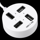 Usb2.0 Hub Hub One For Four Usb Ports Round Usb Hub Splitter C4B6