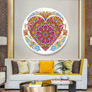 Heart Flower Pendants Pink Tassels Decor Special Shape DIY Diamond Painting