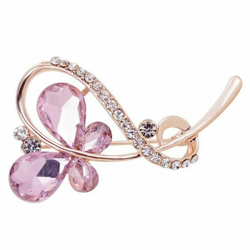 1 x Brooch Creative Butterfly Modeling Design Woman Alloy Brooches Clothes  P7V8