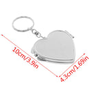 Nww Metal Folding Mirror Key Ring Keychain Portable Compact  Cosme Kd JCA Bj