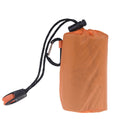 Reusable Emergency Sleeping Bag Waterproof Survival Camping Travel Bag WhistlME