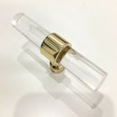 Clear Door Handle Knob Cupboard Kitchen Cabinet Pull T Bar Golden 80mm