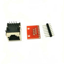 8Pcs PCB RJ45 8P8C Connector Breakout Board Accessories for Check Ethernet