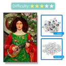 1000pcs DIY Woman Playing Piano Jigsaw Oil Painting Assembling Picture Toys