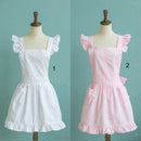 Lovely Victorian Pinafore Maid Bib Apron Fancy Costume Play Theatre Dresses -