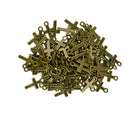 200pcs Bronze Cross Charm Necklace Making DIY Pendant Charms Jewelry Finding